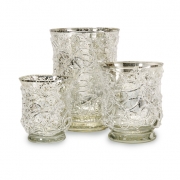 Lisle Mercury Glass Candleholders - Set of 3
