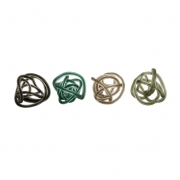 Large Glass Rope Knots - Set of 4