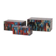 Barcelona Mosaic Glass Boxes - Set of 3