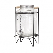 Hamilton Glass Jar Drink Dispenser with Stand