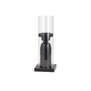 Ella Elaine Small Wood and Glass Candleholder