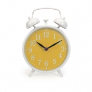Essentials Yellow Face Clock