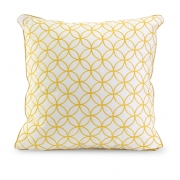 Essentials Yellow Embroidered Pillow