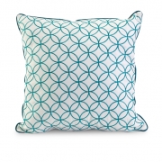 Essentials Blue Embroidered Pillow