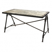 Bedeau Paris Glass Top Writing Desk