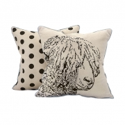 Sampson Sheep Embroidered Pillow