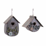 Tin Roof Bird Houses - Ast 2