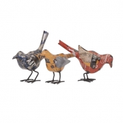 Reclaimed Metal Birds - Ast 3