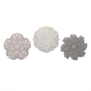 Ella Elaine Dimensional Wall Flowers - Ast 3