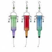 Barika Glass Bird Feeders - Ast 3