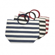 BTQ Laveer Striped Straw Bag - Ast 3