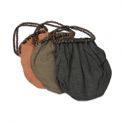 BTQ Fairfax Straw and Wood Bead Bag - Ast 3