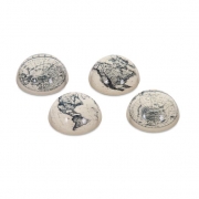 Beth Kushnick World Map Paper Weights - Ast 4