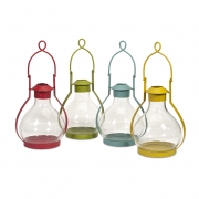 Vittoria Glass Candle Lanterns - Ast 4
