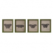 Lavoie Embroidered Butterfly Wall Decor - Ast 4