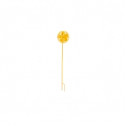 Small Yellow Metal Fan Garden Stake