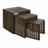 View CKI Vermont Iron and Wood Nesting Tables - Set of 3