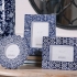 Lucenda Blue and White Ceramic Frames - Set of 3 alternate image