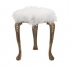 View Nikki Chu Neely White Fur Stool