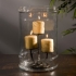 Tabitha Glass Cylinder with Three Pillar Holder alternate image