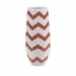 View Essentials Melon Sorbet Chevron Vase