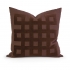 View IK Kavita Brown Linen Applique w/ Down Fill