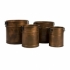 View Tauba Round Copper Finish Planters - Set of 4