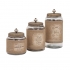 Carley Lidded Glass Jars - Set of 3  alternate image