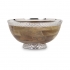 Mango Wood Pedestal Bowl  alternate image