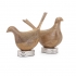 View Mango Wood Carved Birds - Set of 2