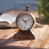 Beth Kushnick Clock with Wood Base alternate image