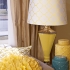 Essentials Yellow Glass Table Lamp alternate iamge