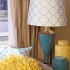 Essentials Blue Glass Table Lamp alternate iamge