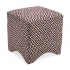 View Marisa Graphic Ottoman - Purple