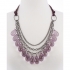 BTQ Purple Crystal Teardrop Necklace  alternate image