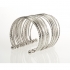 BTQ Silver Multi Wire Cuff  alternate image