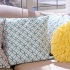 Essentials Blue Embroidered Pillow alternate iamge